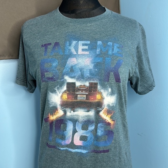 Vintage Back To The Future Take Me Back 1985 Delorean 80's T-Shirt SIze Small - Picture 5 of 6